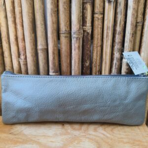 Genuine Bovine Leather Pens and Pencil Bag (Grey)